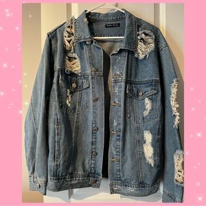 Ripped Jean Jacket